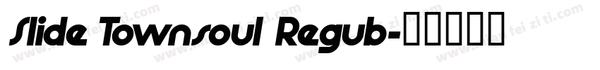 Slide Townsoul Regub字体转换